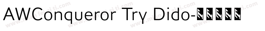 AWConqueror Try Dido字体转换